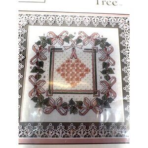 Find The Cure Cross-Stitch Pattern The Sweetheart Tree Includes Beads & Charm